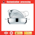 38cm Chirstmas turkey chicken Stainless Steel Oval Roaster with Cover